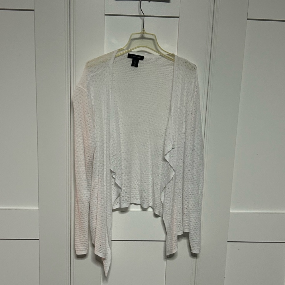 Tahari cardigan White 1X